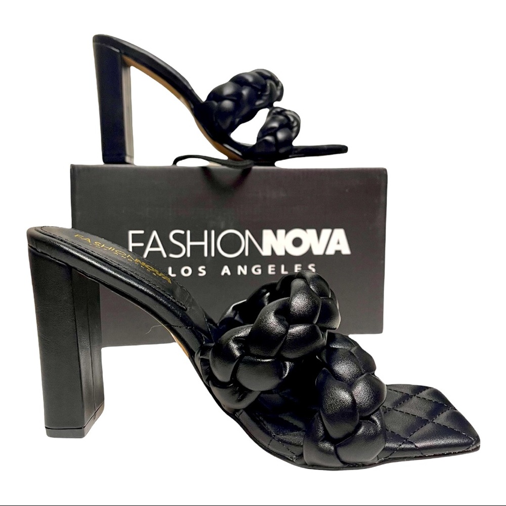 Fashion Nova Square Toe Wedge